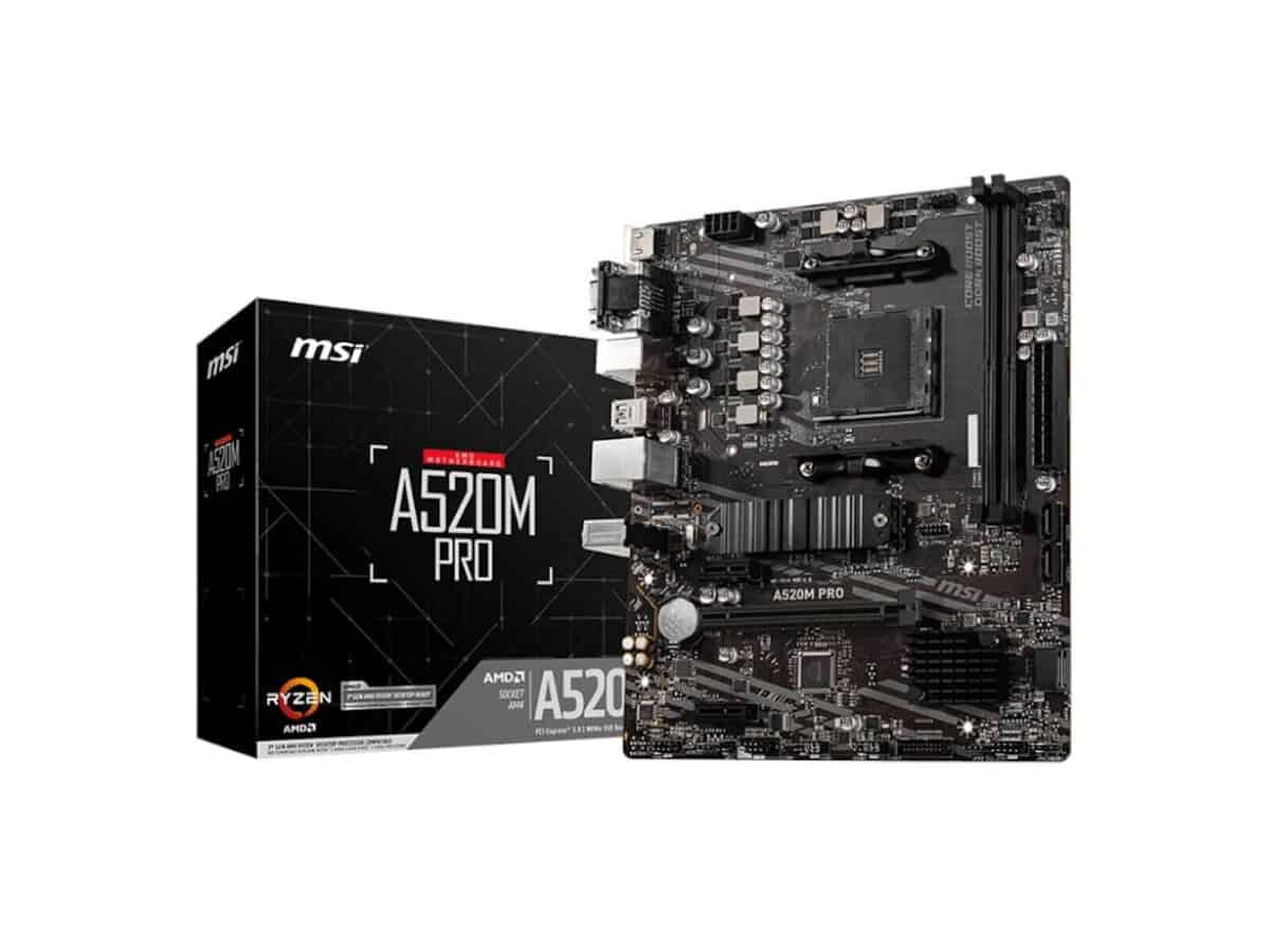 MSI A520M-A PRO AM4 Micro ATX Motherboard
