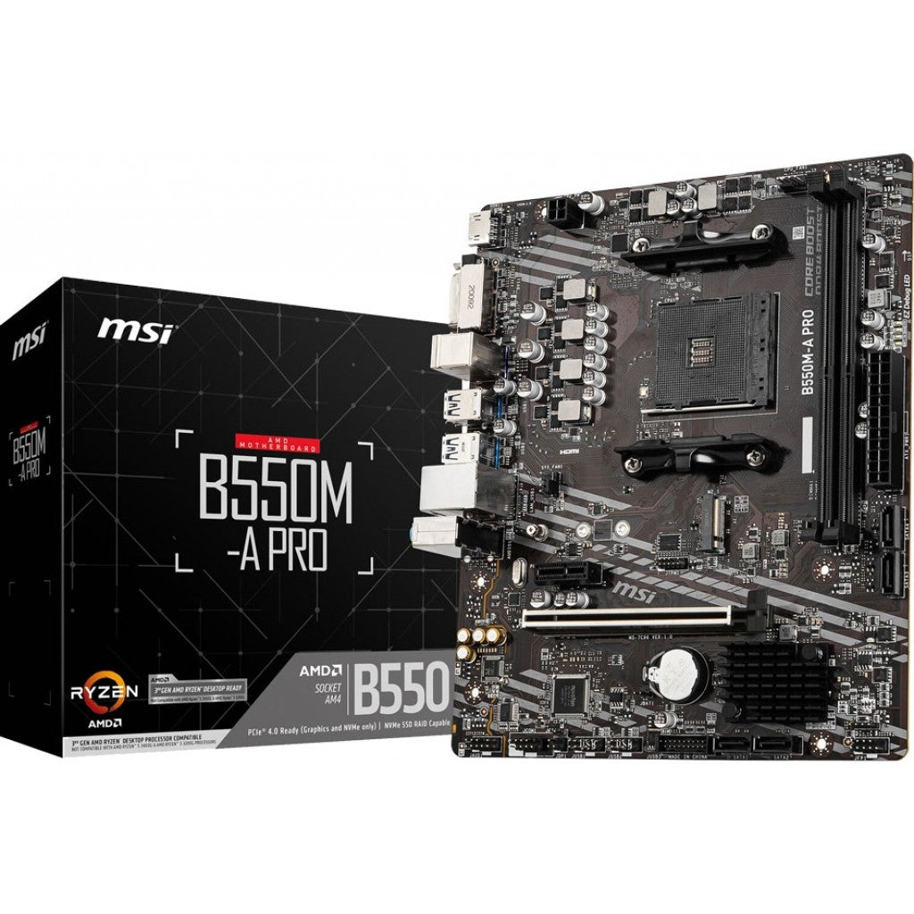 MSI B550M-A PRO AM4 Micro ATX Motherboard