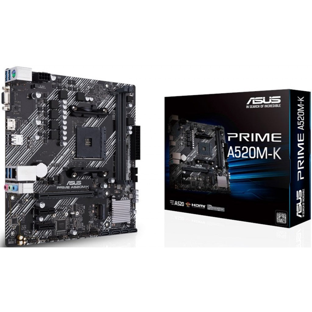 ASUS PRIME A520M-K AM4 Micro ATX Motherboard