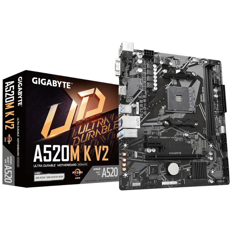 Gigabyte A520M K V2 AM4 Micro ATX Motherboard