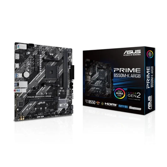 ASUS PRIME B550M-K ARGB AM4 Micro ATX Motherboard