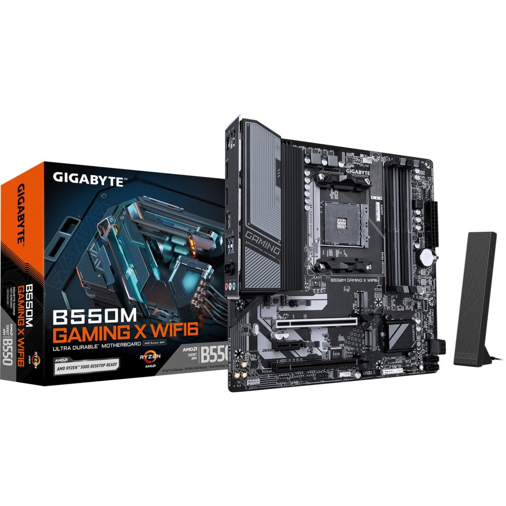 Gigabyte B550M GAMING X WIFI6 AM4 Micro ATX Motherboard
