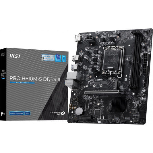 MSI PRO H610M-S DDR4 II LGA 1700 Micro ATX Motherboard